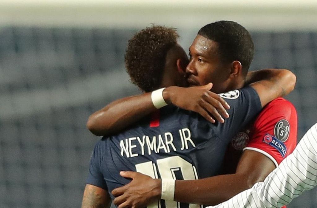 David Alaba of Bayern Munich, Neymar of Paris Saint-Germain