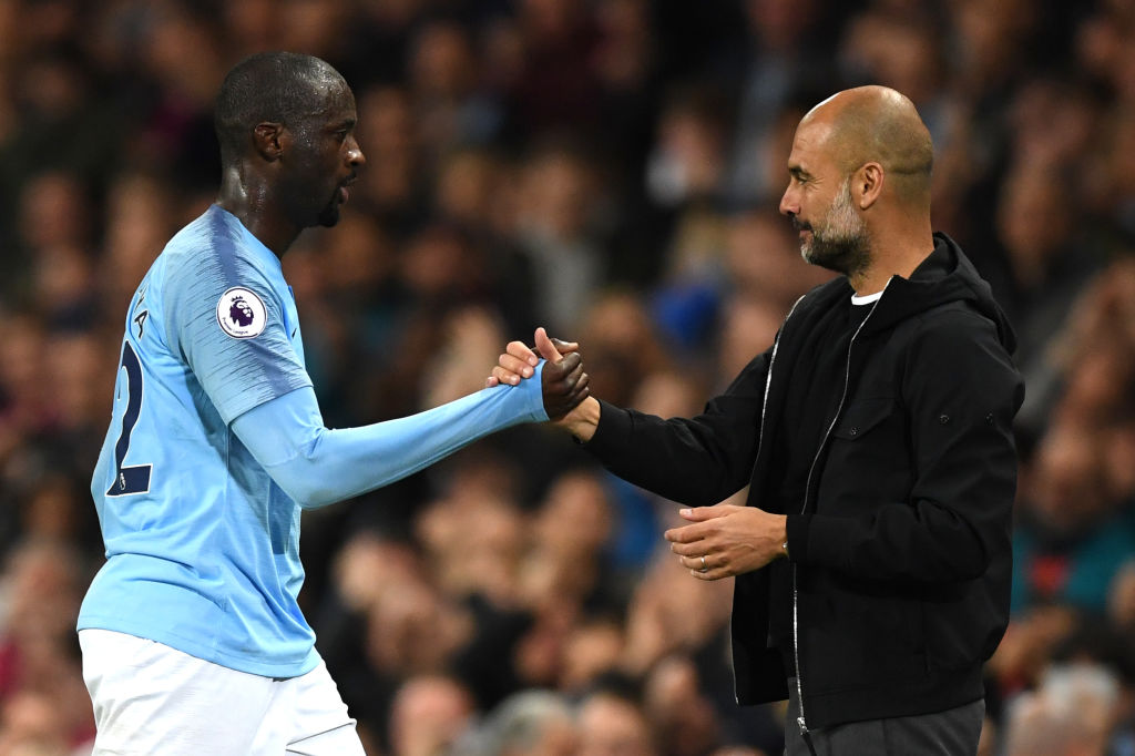 Yaya Toure, Pep Guardiola, Manchester City