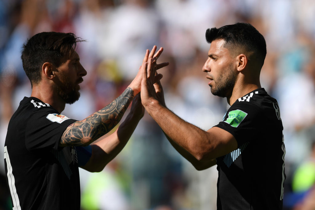 Lionel Messi, Aguero