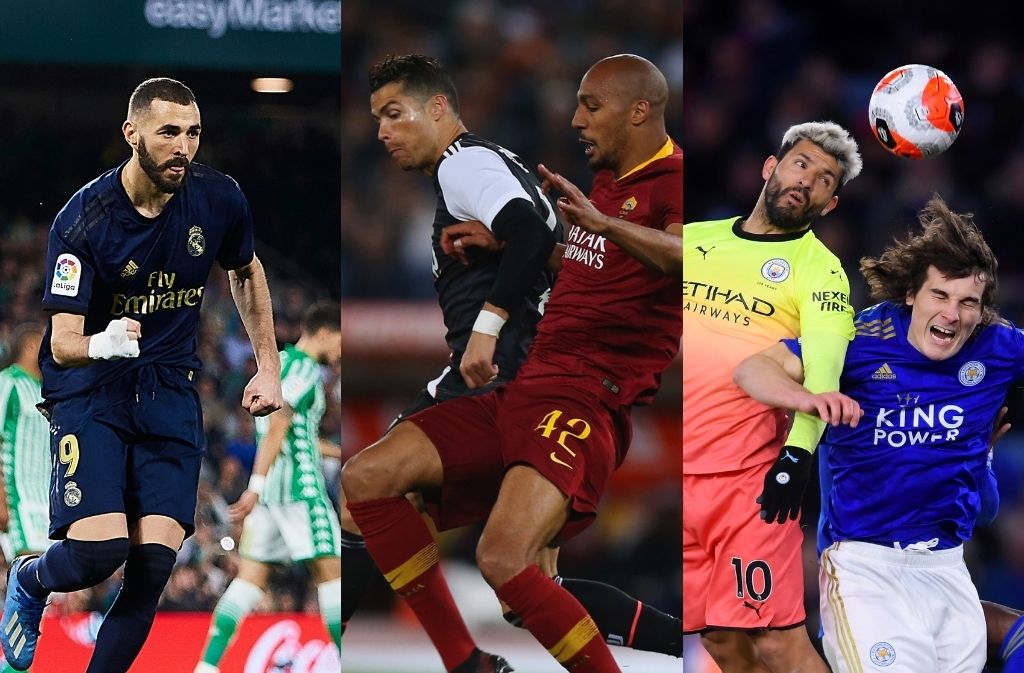 Real Madrid vs Real Betis, Juventus vs AS Roma, Manchester City vs Leicester City