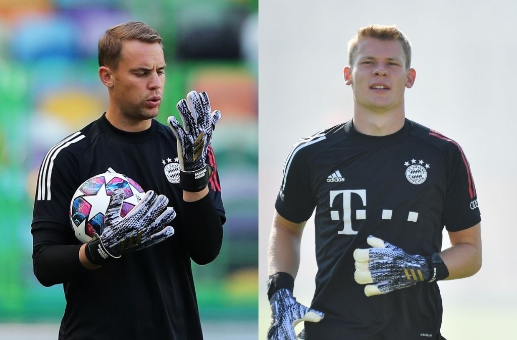 Manuel Neuer & Alexaneder Nubel of Bayern Munich