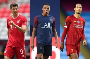 Robert Lewandowski, Kylian Mbappe, Virgil van Dijk