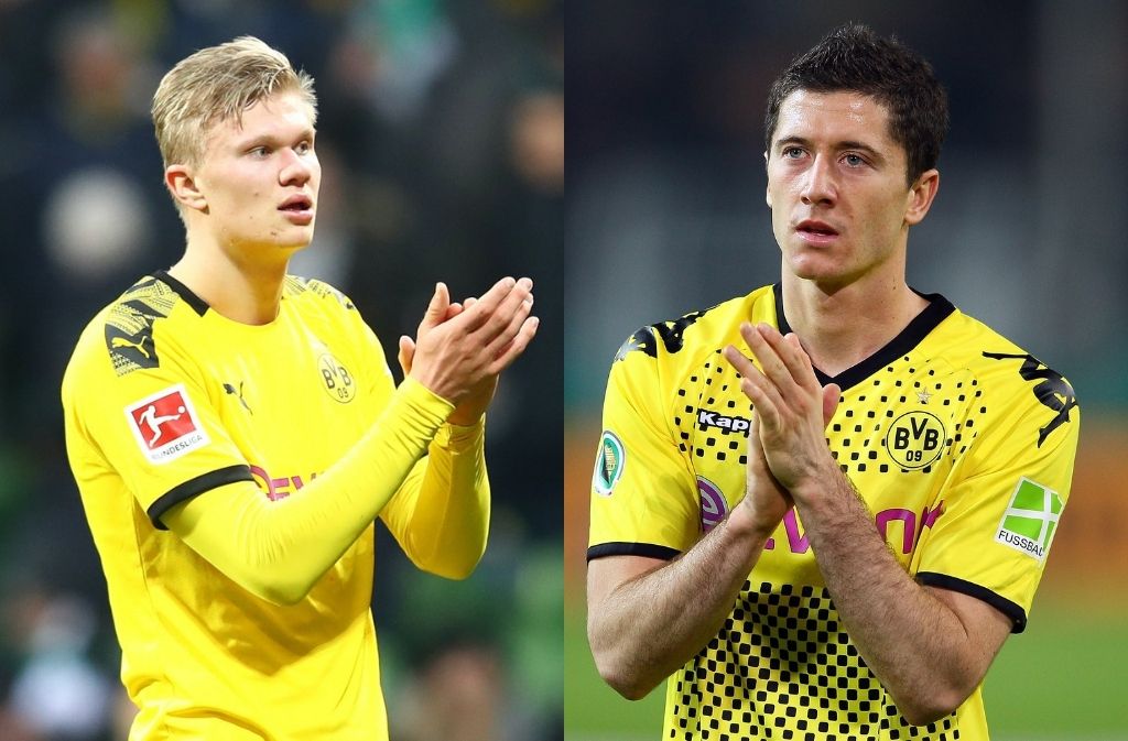 Erling Haaland, Robert Lewandowski, Borussia Dortmund