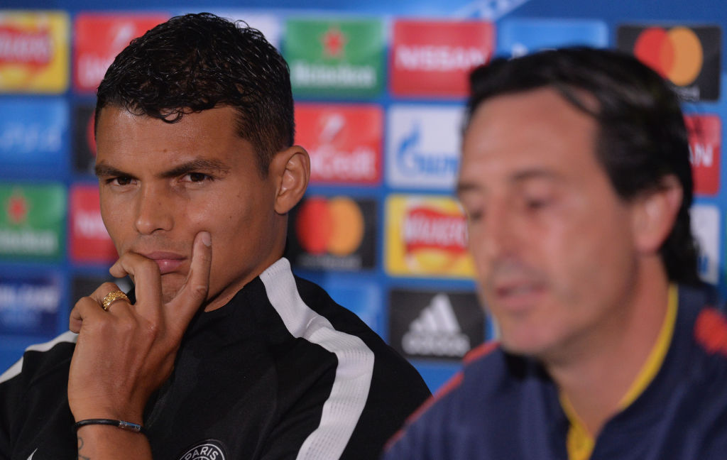 Thiago Silva, Unai Emery, PSG