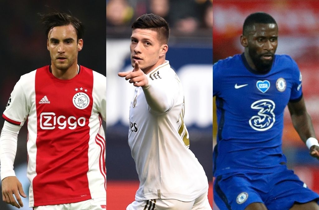 Nicolas Tagliafico of Ajax, Luka Jovic of Real Madrid, Antonio Rudiger of Chelsea