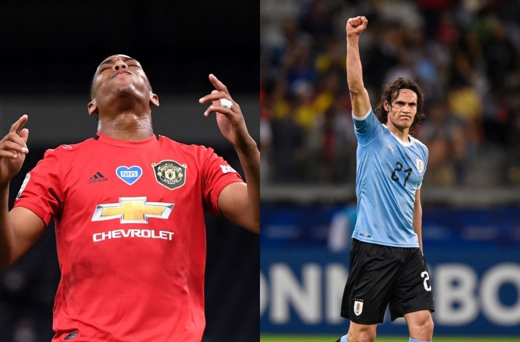 Anthony Martial, Edinson Cavani