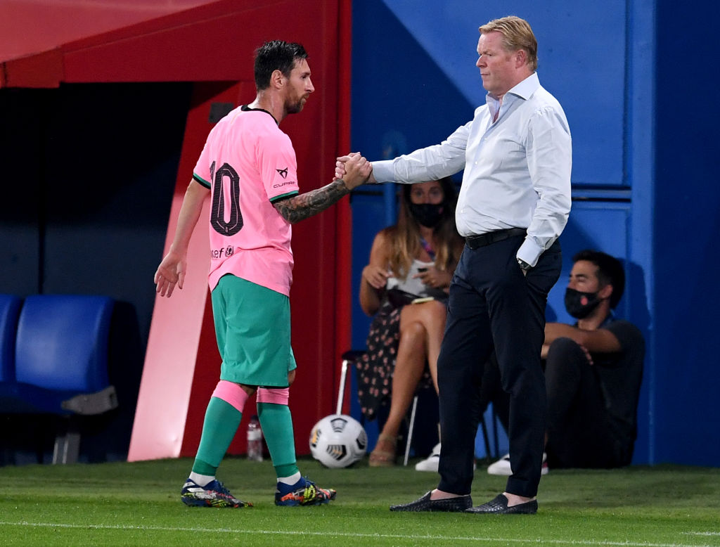 Lionel Messi, Ronald Koeman