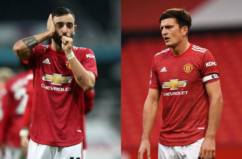 Bruno Fernandes, Harry Maguire, Manchester United