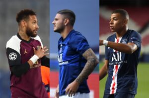 Neymar, Mauro Icardi, Kylian Mbappe - Paris Saint-Germain