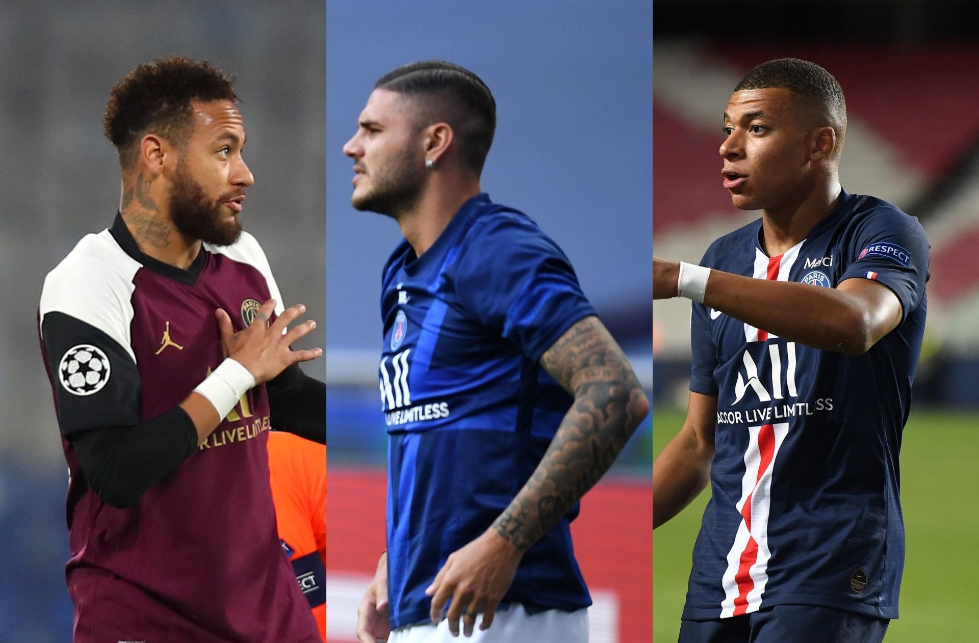 Neymar, Mauro Icardi, Kylian Mbappe - Paris Saint-Germain