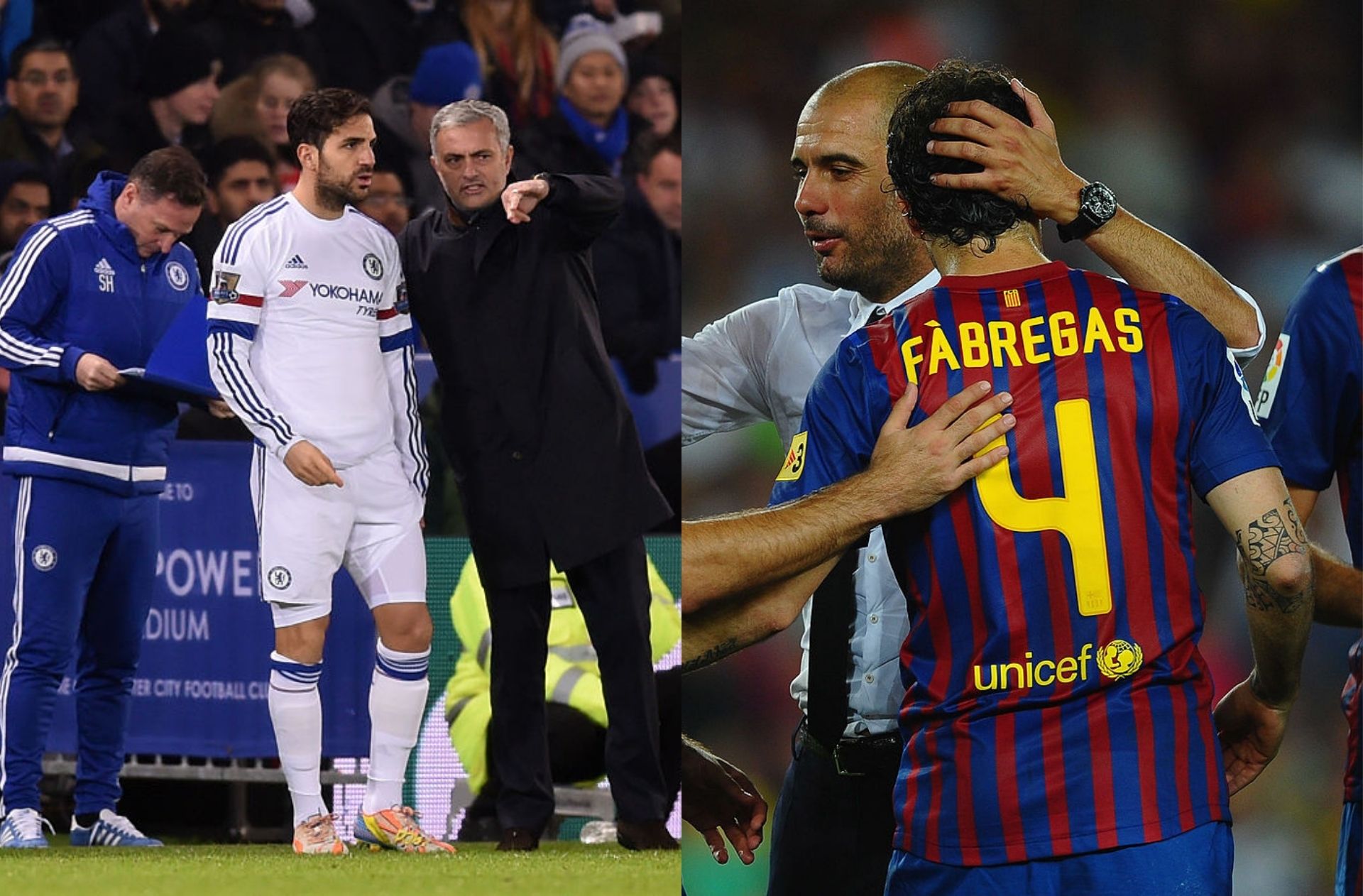 Fabregas, Mourinho, Guardiola