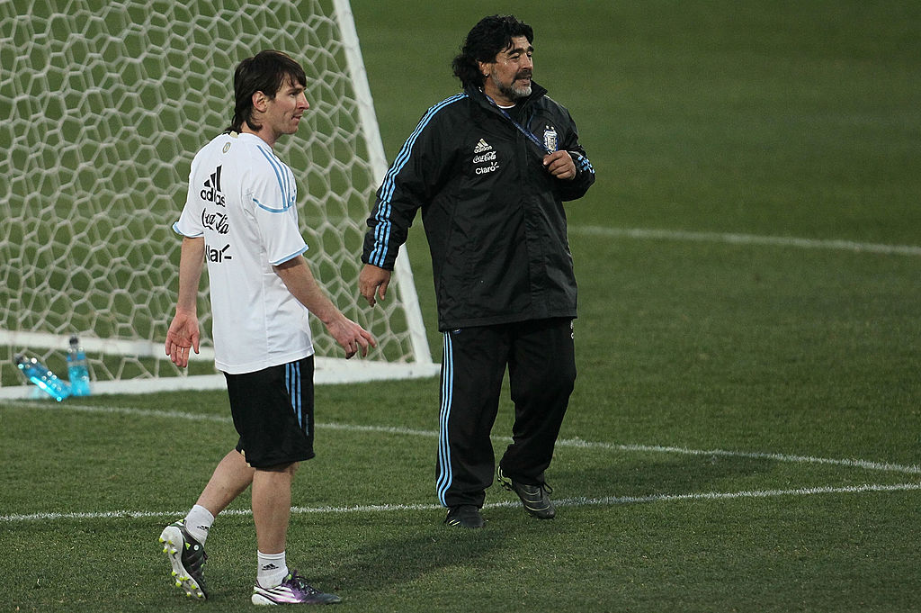 Messi and Maradona