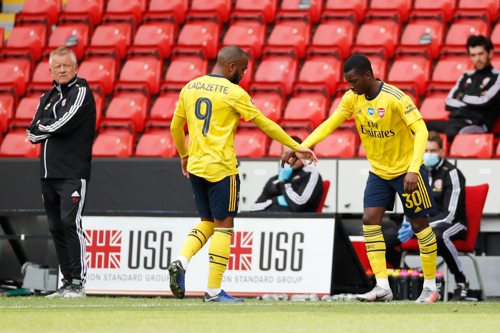 Alexandre Lacazette, Eddie Nketiah, Arsenal