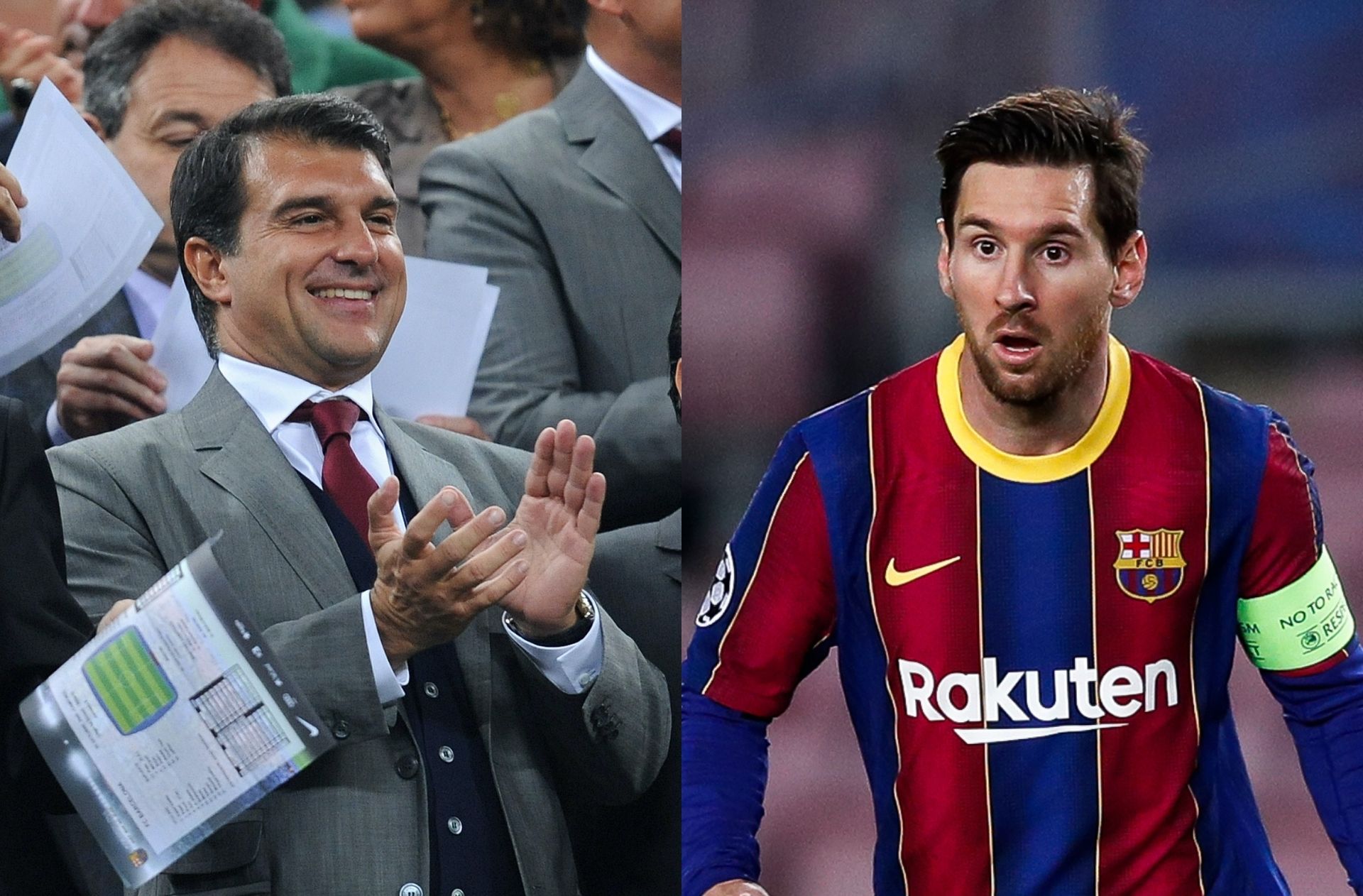 Joan Laporta, Lionel Messi, FC Barcelona