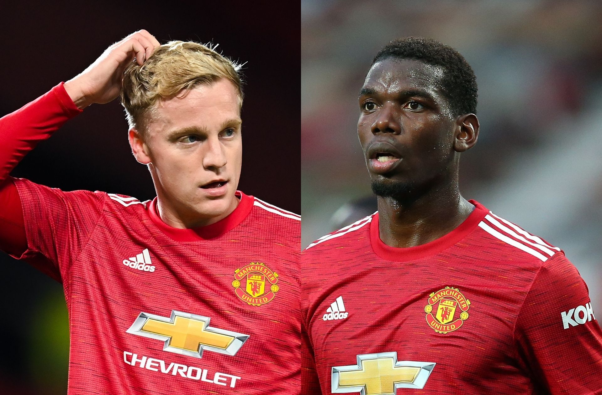 Donny van de Beek, Paul Pogba - Manchester United