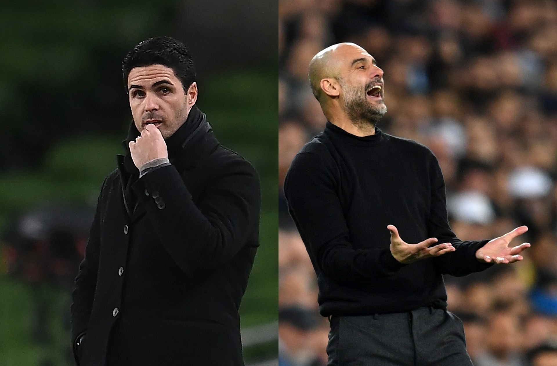 Mikel Arteta - Arsenal, Pep Guardiola - Manchester City