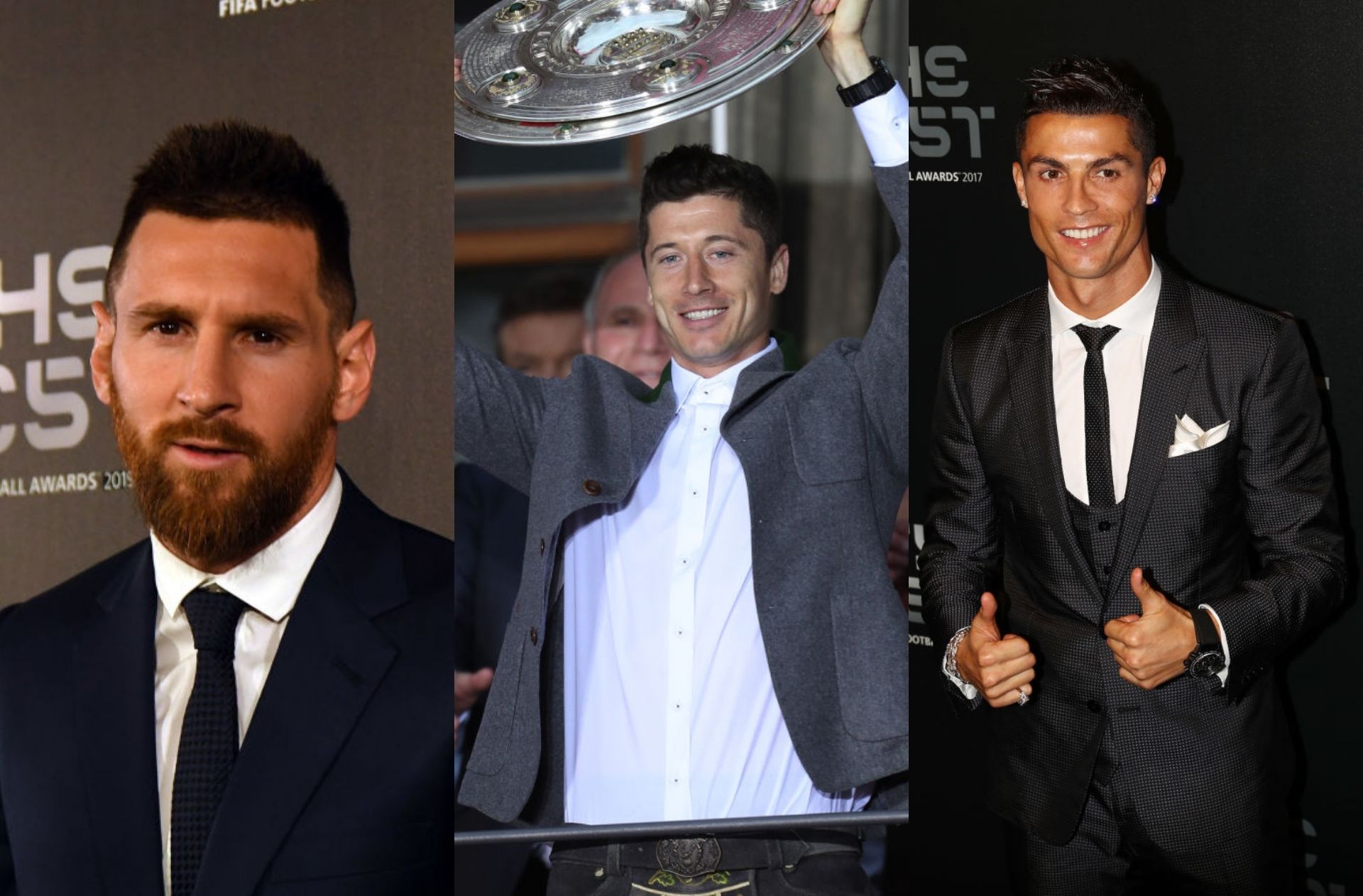 Messi, Ronaldo, Lewandowski, FIFA The Best