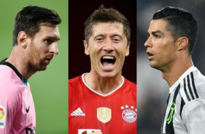 Lionel Messi, Robert Lewandowski, Cristiano Ronaldo, FIFA The Best