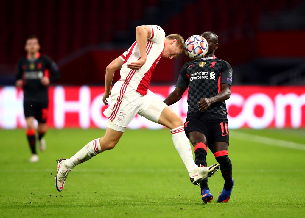 Perr Schuurs, Sadio Mane, Ajax vs Liverpool, UEFA Champions League