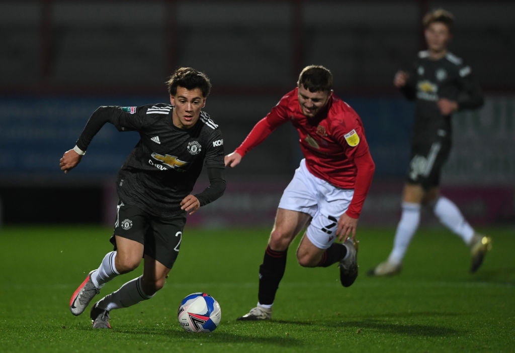 Facundo Pellistri, Morecambe v Manchester United U21 - EFL Trophy