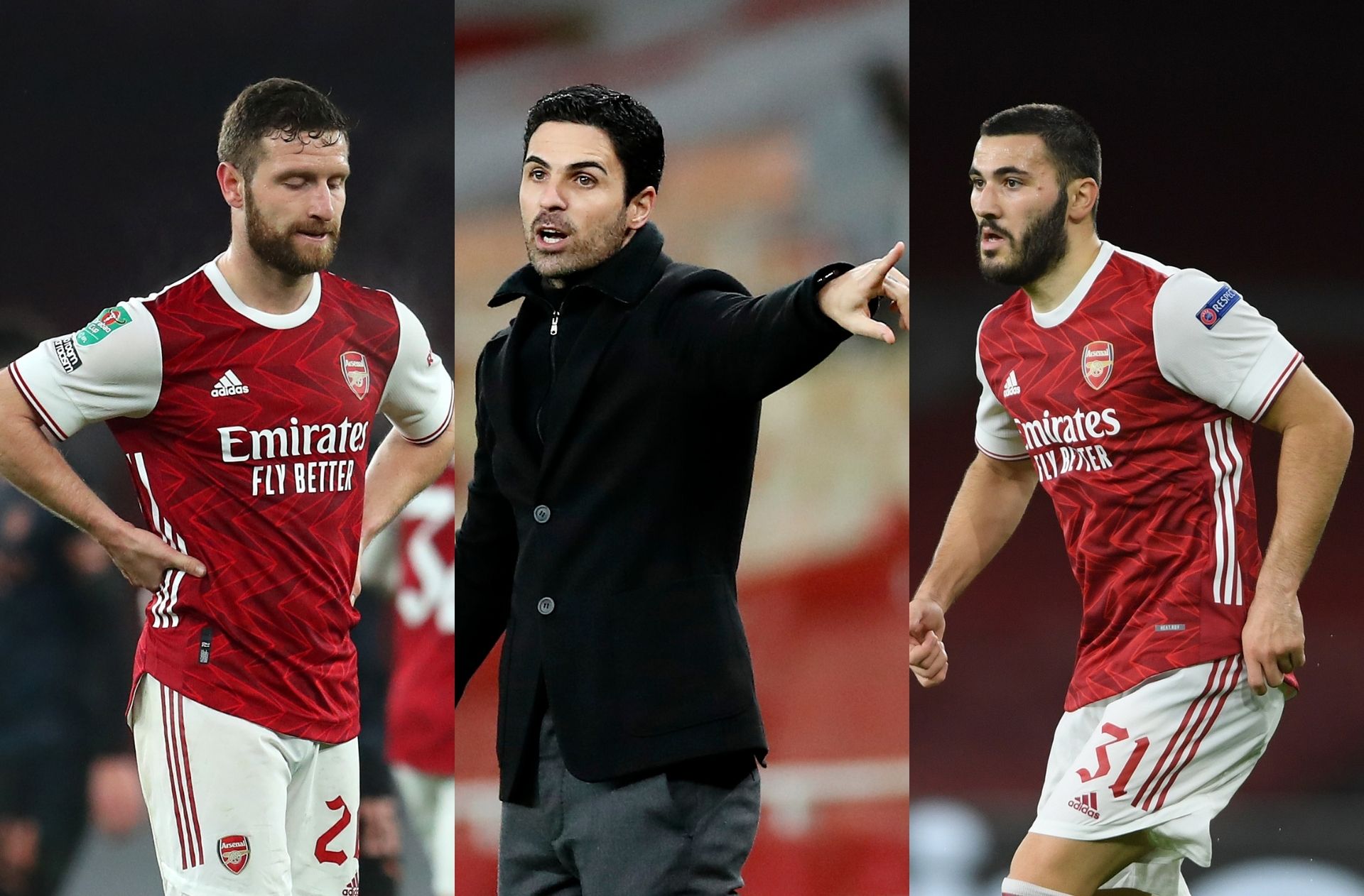 Shkodran Mustafi, Mikel Arteta, Sead Kolasinac - Arsenal