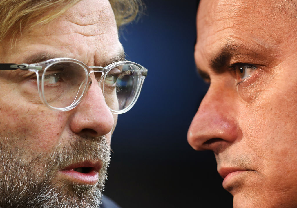 Jurgen Klopp of Liverpool, Jose Mourinho of Tottenham