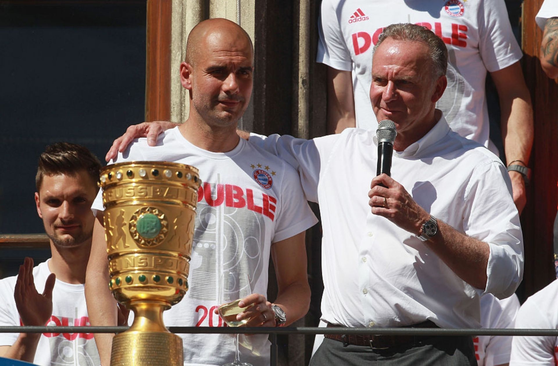 Pep Guardiola, Karl-Heinz Rummenigge, Bayern Munich