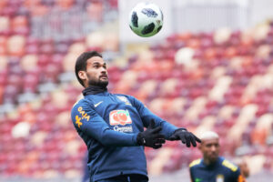 Brazil National Football Team Training Session In Moscow