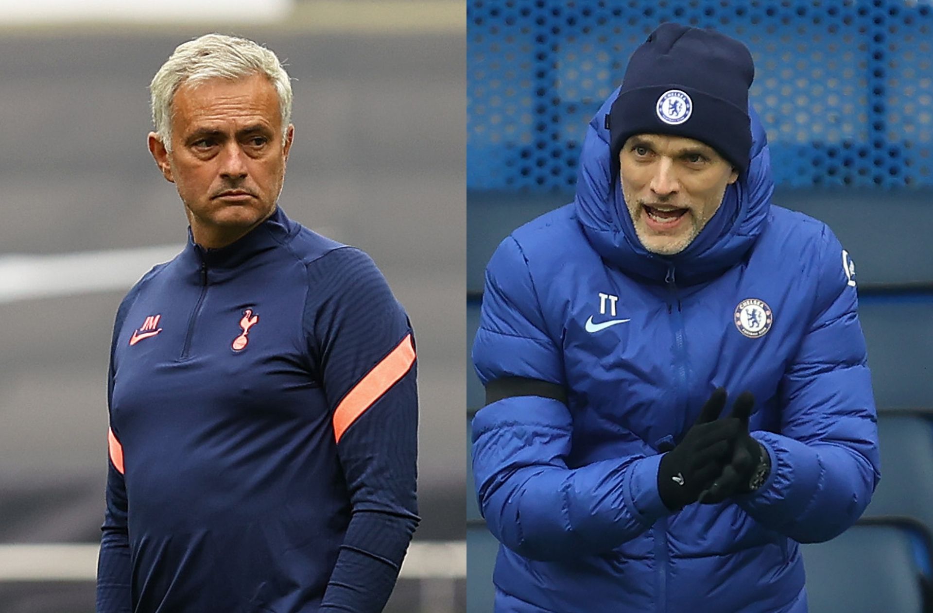 Jose Mourinho of Tottenham, Thomas Tuchel of Chelsea