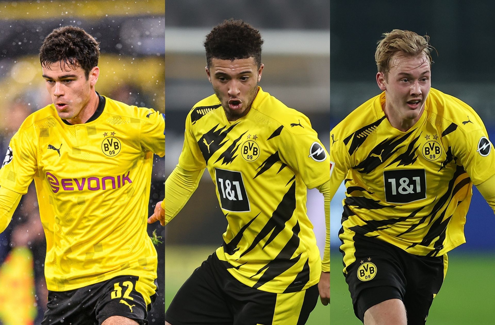Giovanni Reyna, Jadon Sancho, Julian Brandt - Borussia Dortmund