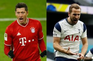 Robert Lewandowski of Bayern Munich, Harry Kane of Tottenham