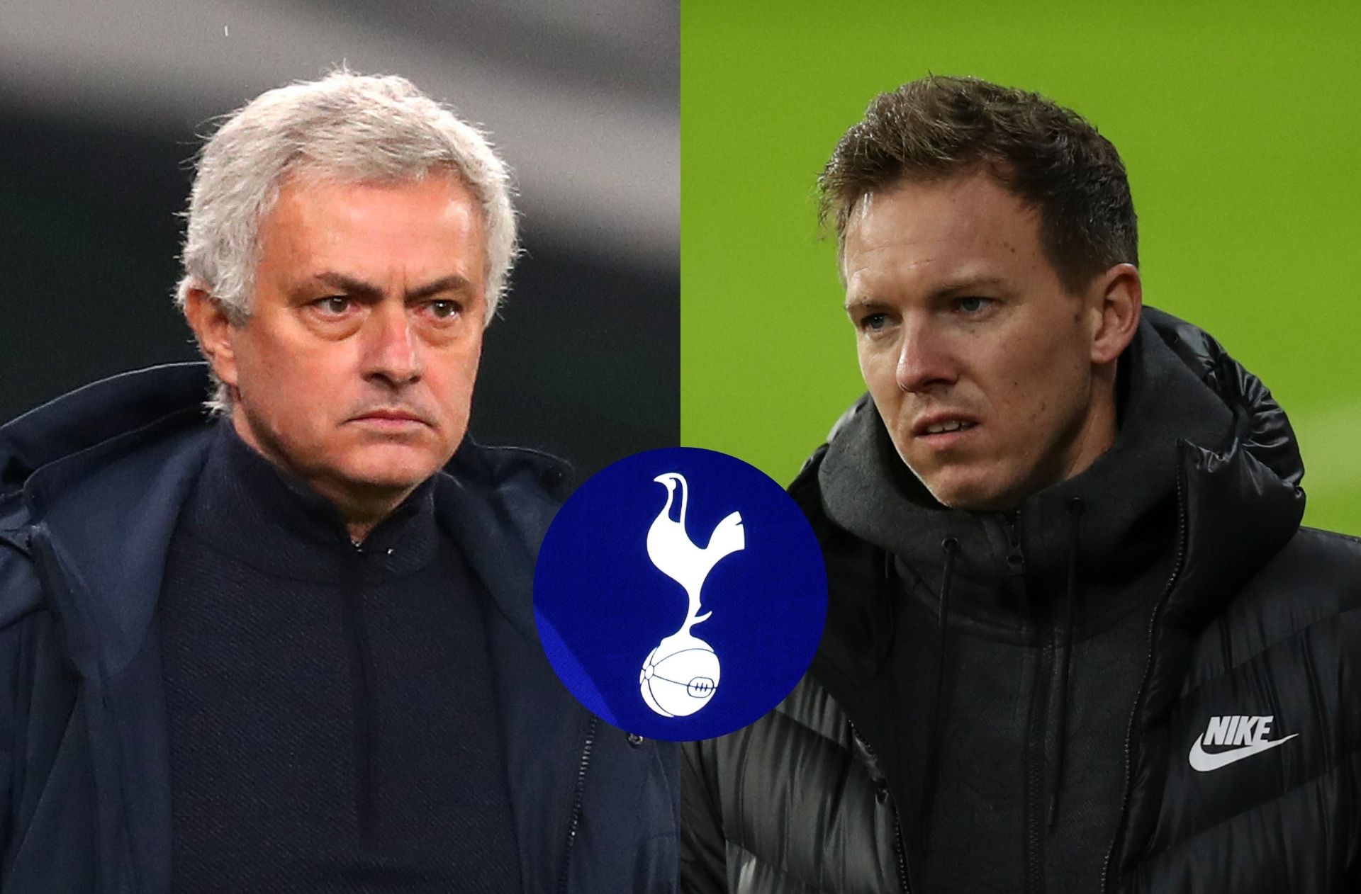 Jose Mourinho of Tottenham, Julian Nagelsmann of RB Leipzig