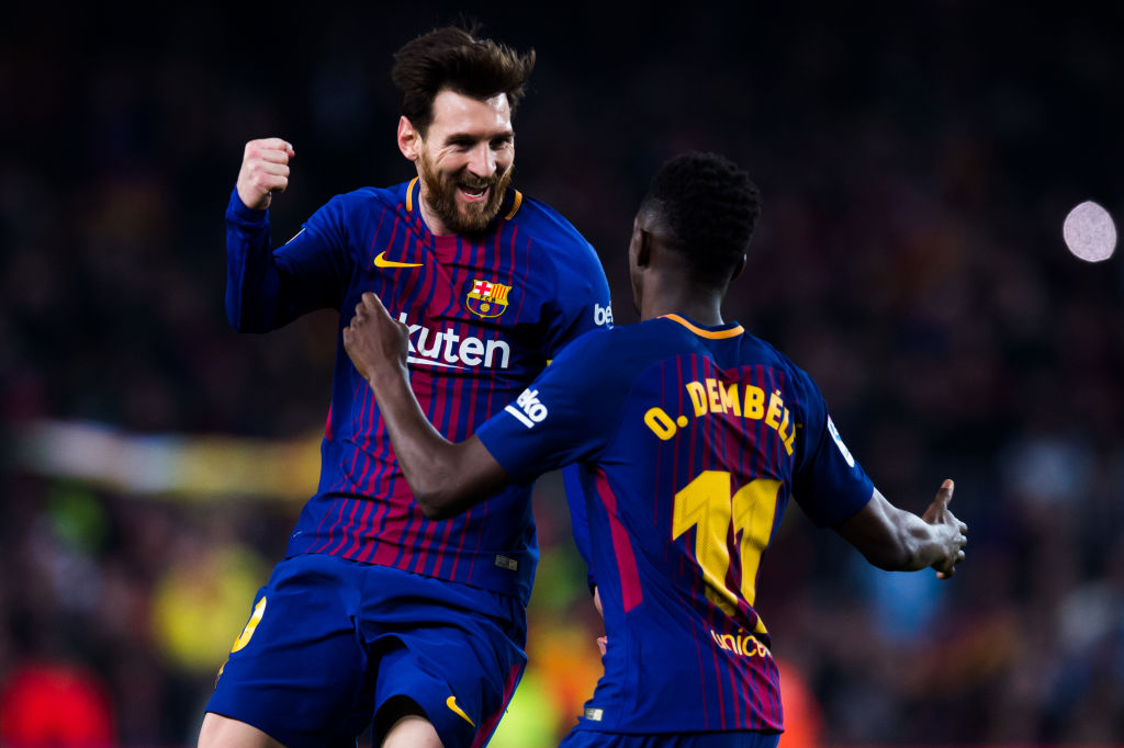 Lionel Messi, Ousmane Dembele, FC Barcelona