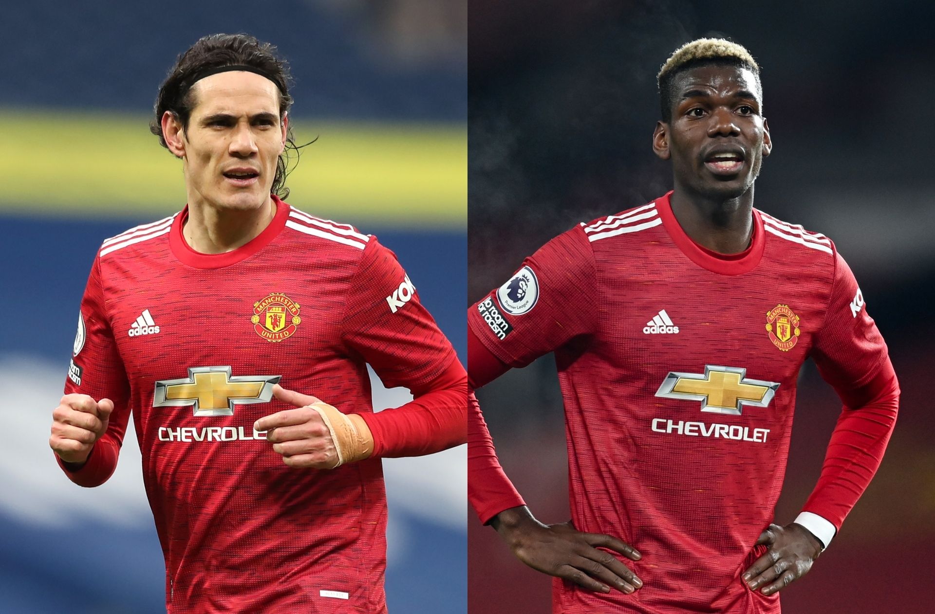 Edinson Cavani, Paul Pogba - Manchester United