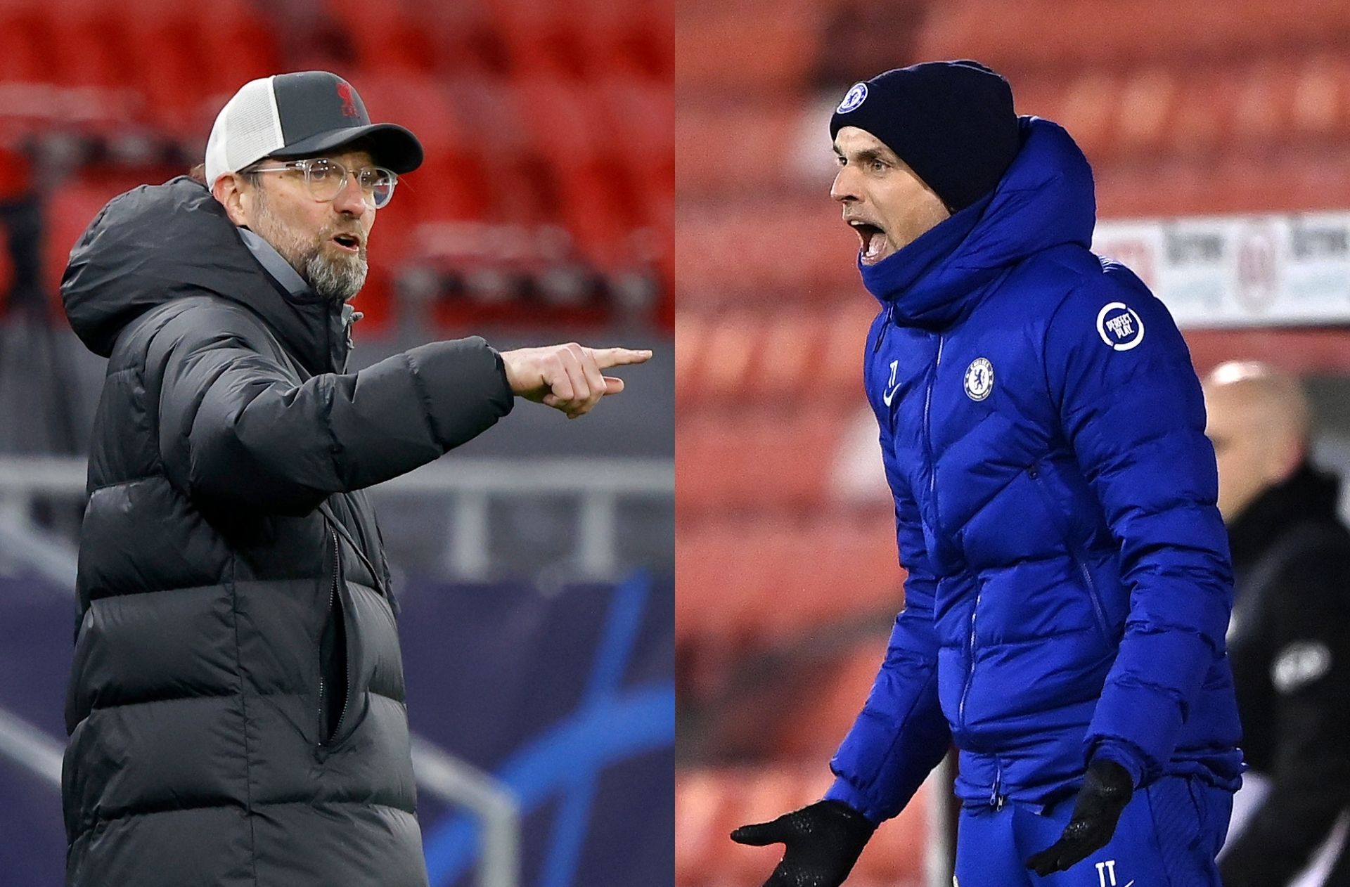 Jurgen Klopp of Liverpool, Thomas Tuchel of Chelsea