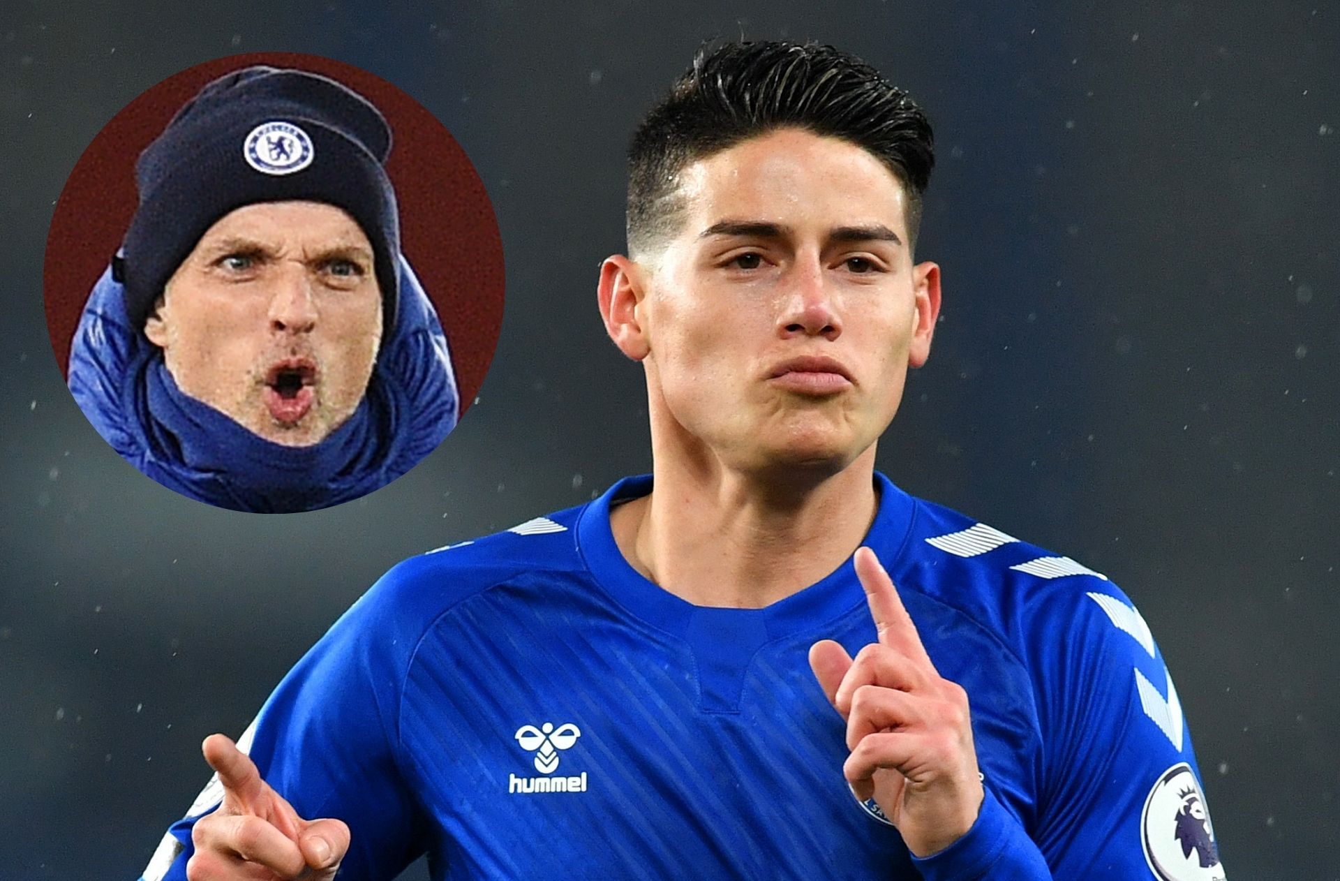 James Rodriguez of Everton, Thomas Tuchel of Chelsea