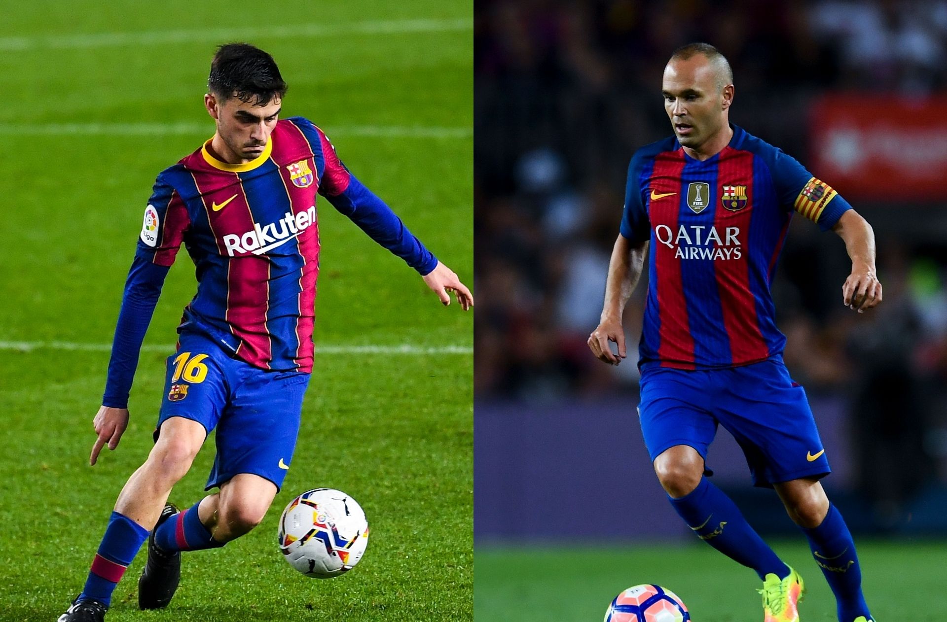 Pedri, Andres Iniesta - Barcelona