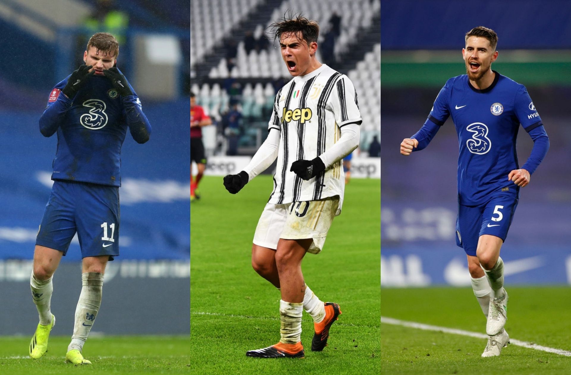 Werner, Dybala, Jorginho