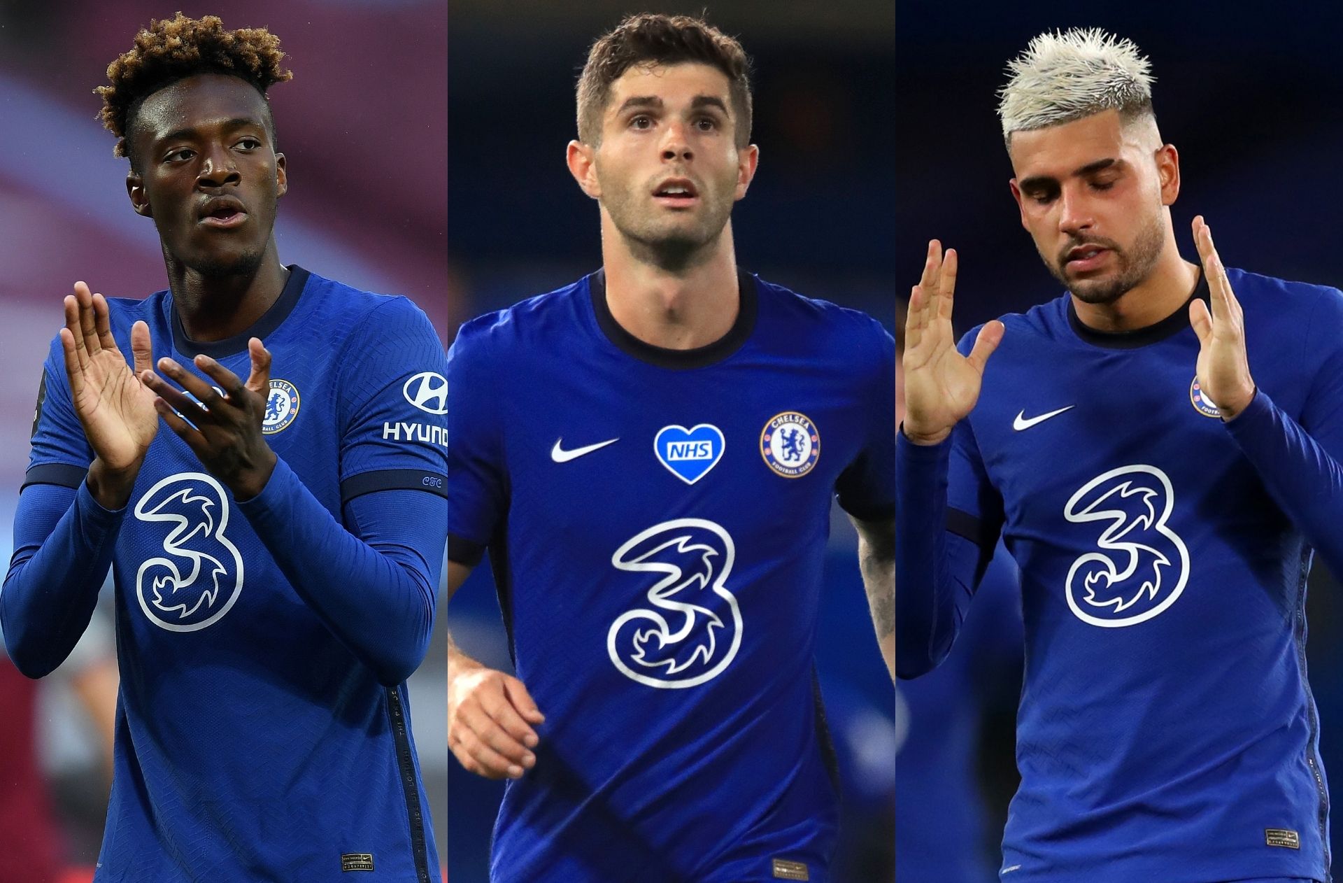 Tammy Abraham, Christian Pulisic, Emerson, Chelsea