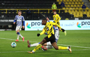 Youssoufa Moukoko of Borussia Dortmund