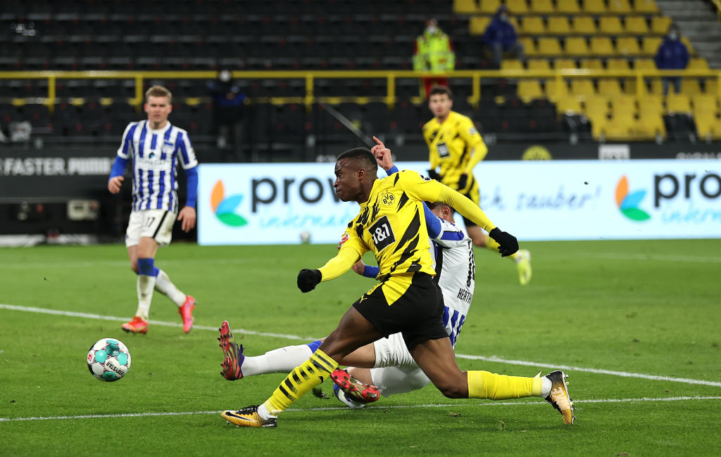 Youssoufa Moukoko of Borussia Dortmund