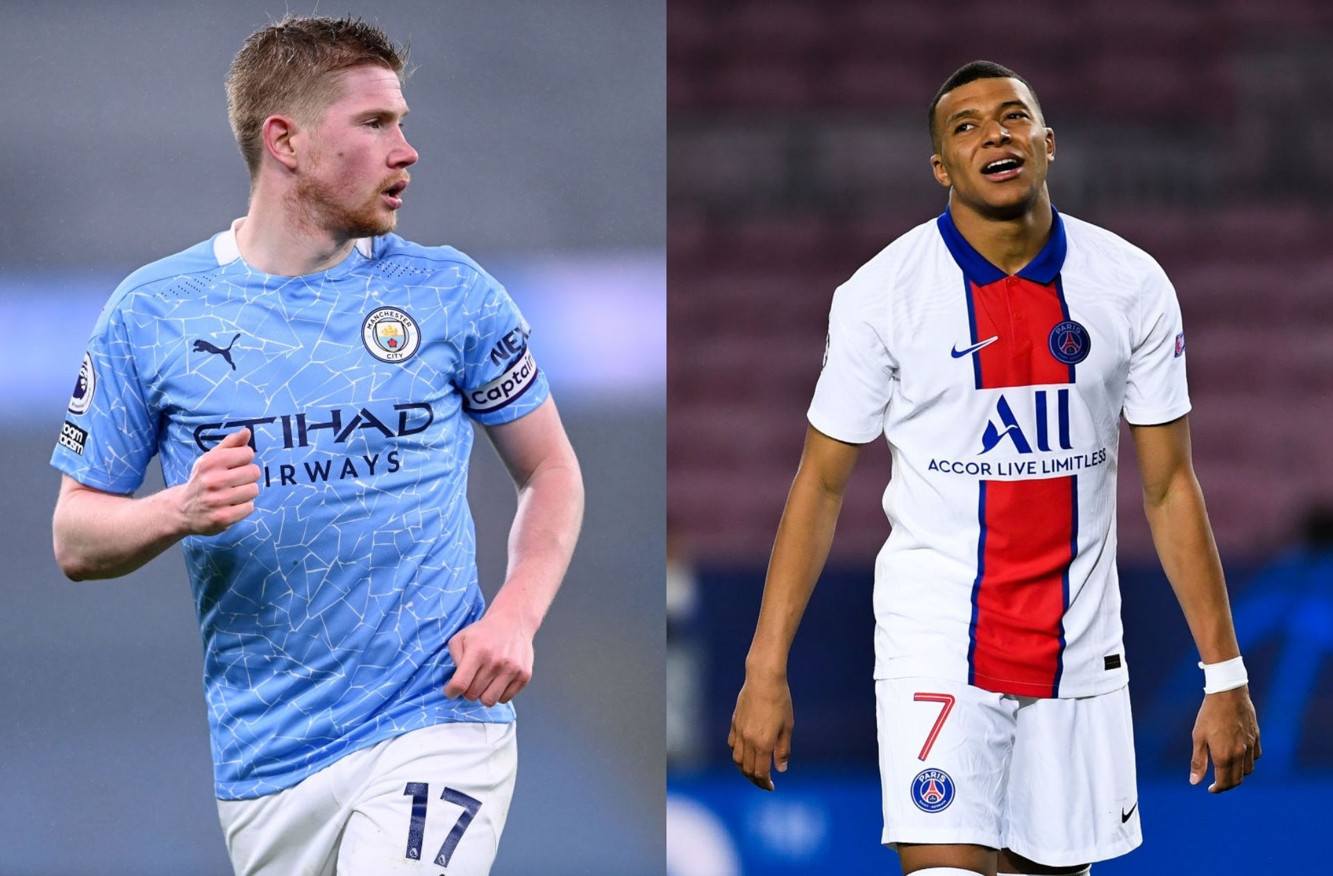 De Bruyne, Mbappe