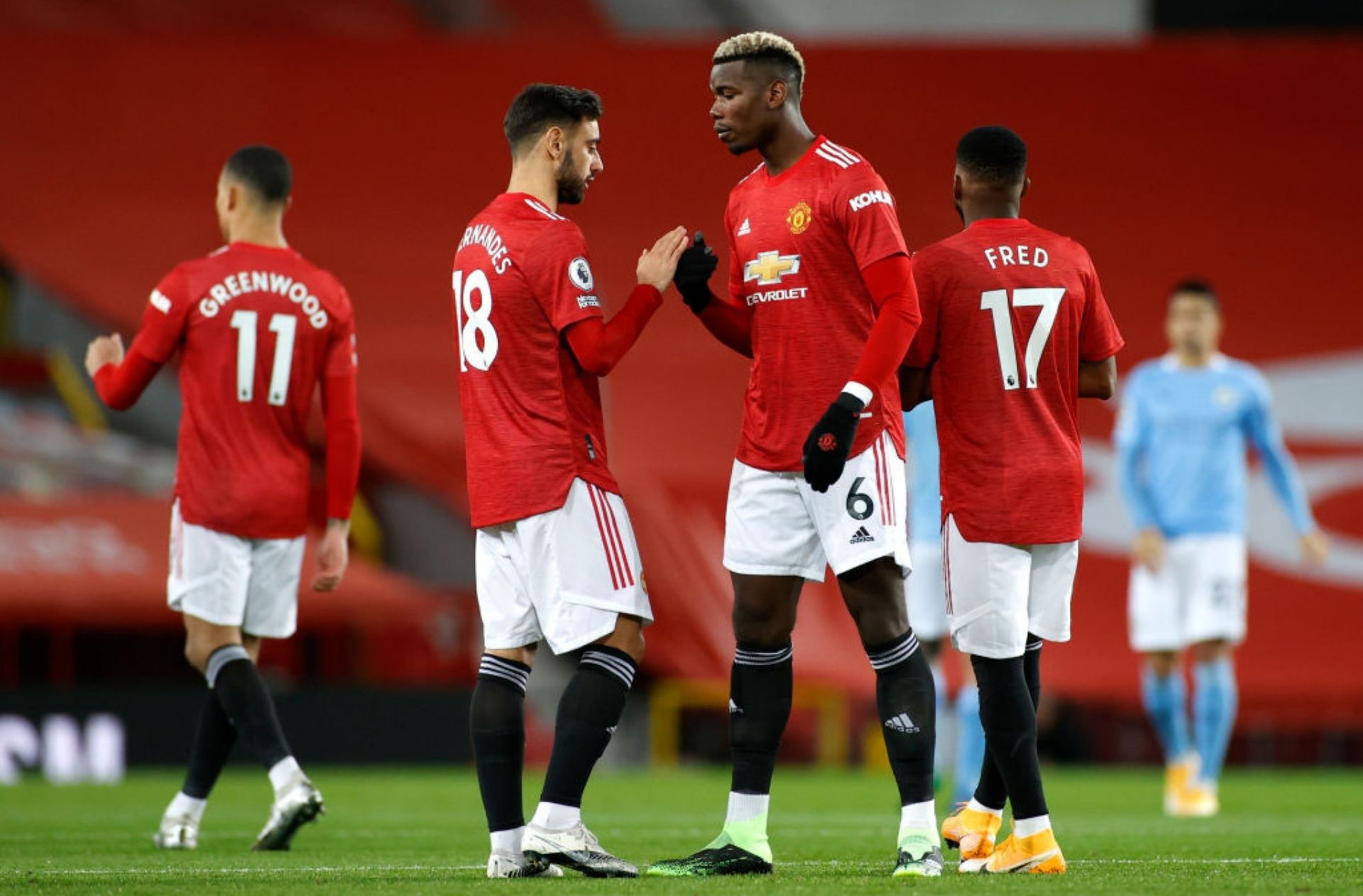 Paul Pogba, Bruno Fernandes, Manchester United