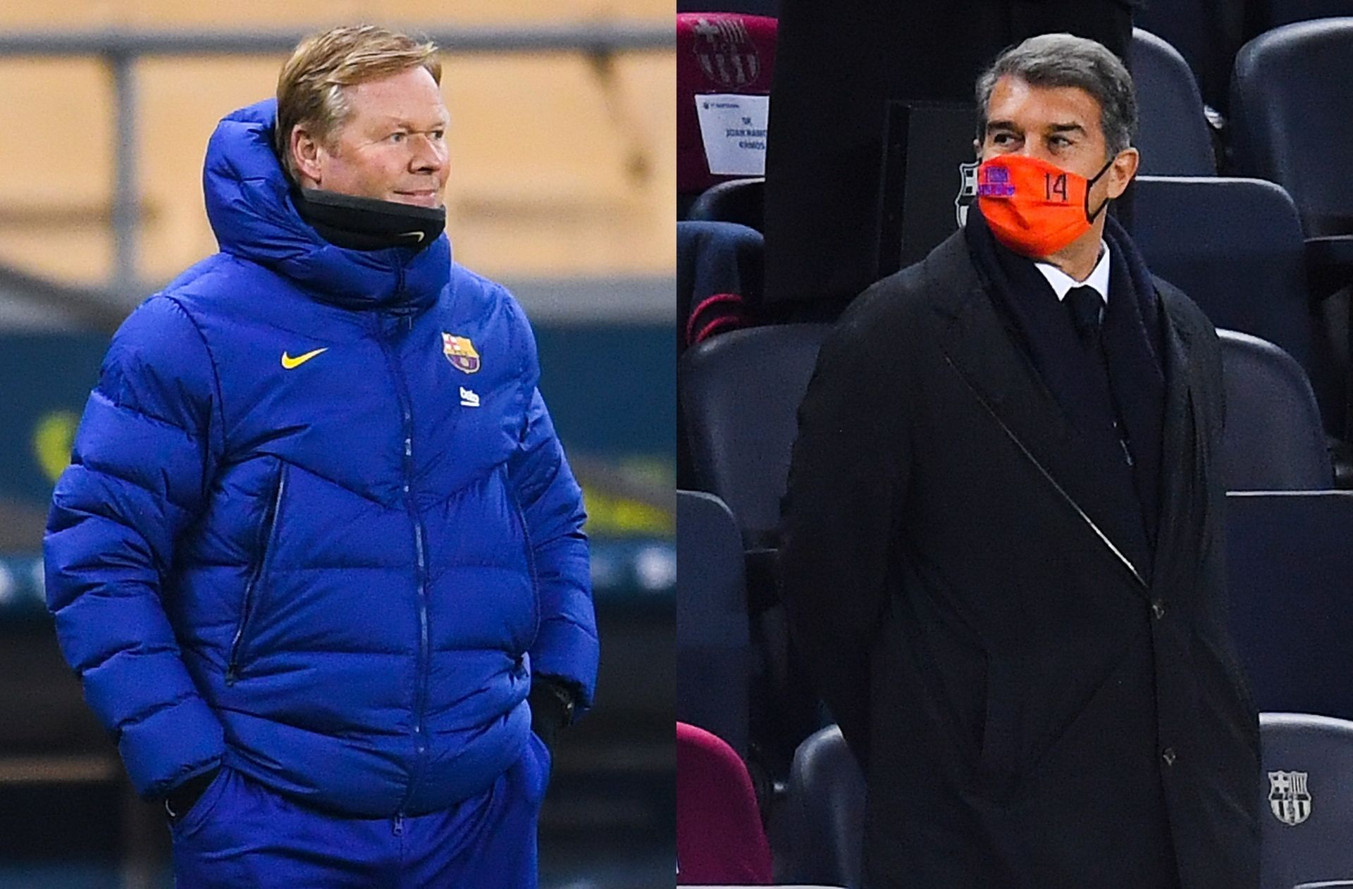 Ronald Koeman, Joan Laporta, FC Barcelona