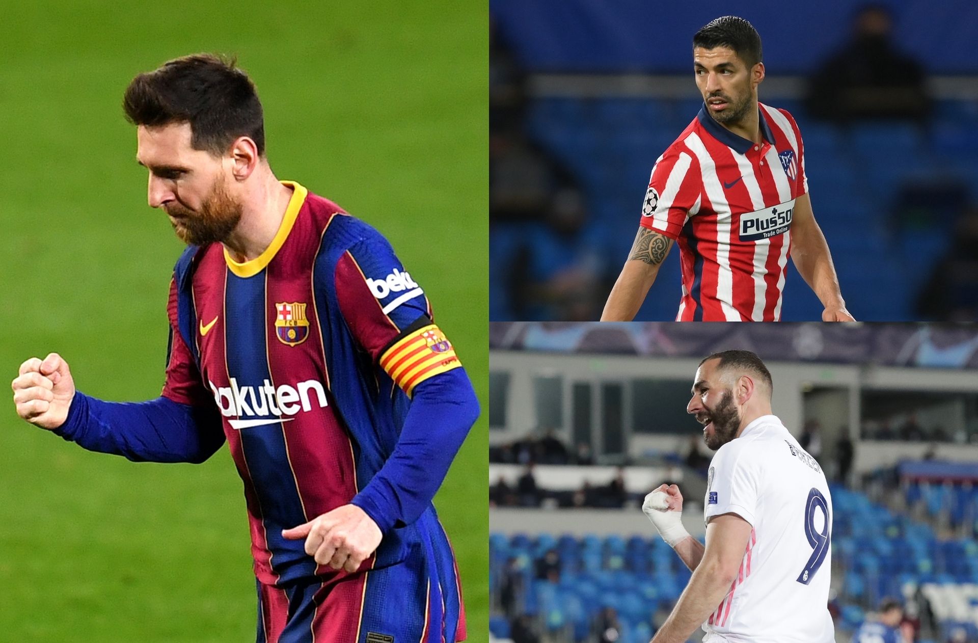 Lionel Messi, Luis Suarez, Karim Benzema, La Liga