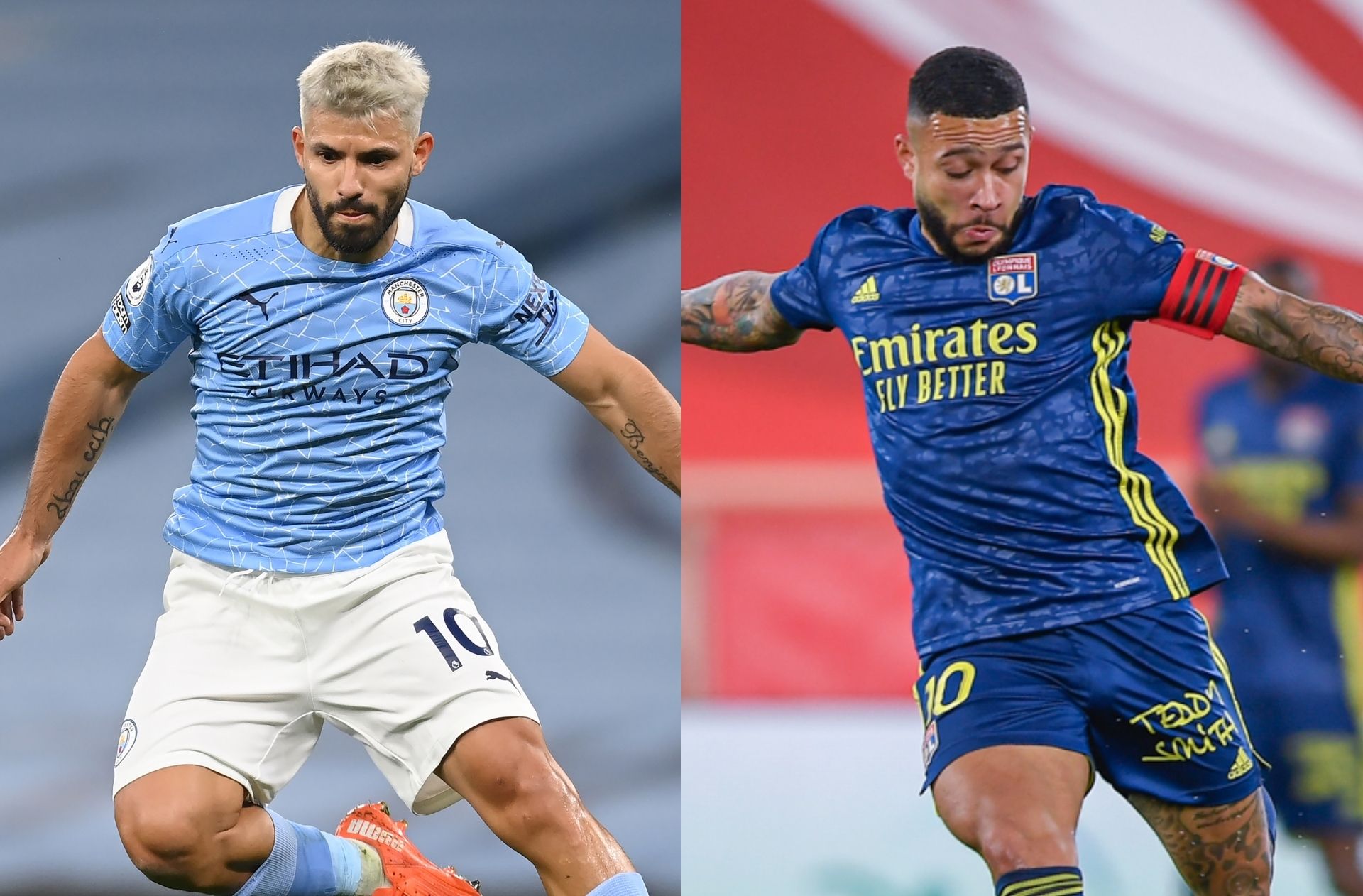 Sergio Aguero - Man City, Memphis Depay - Lyon