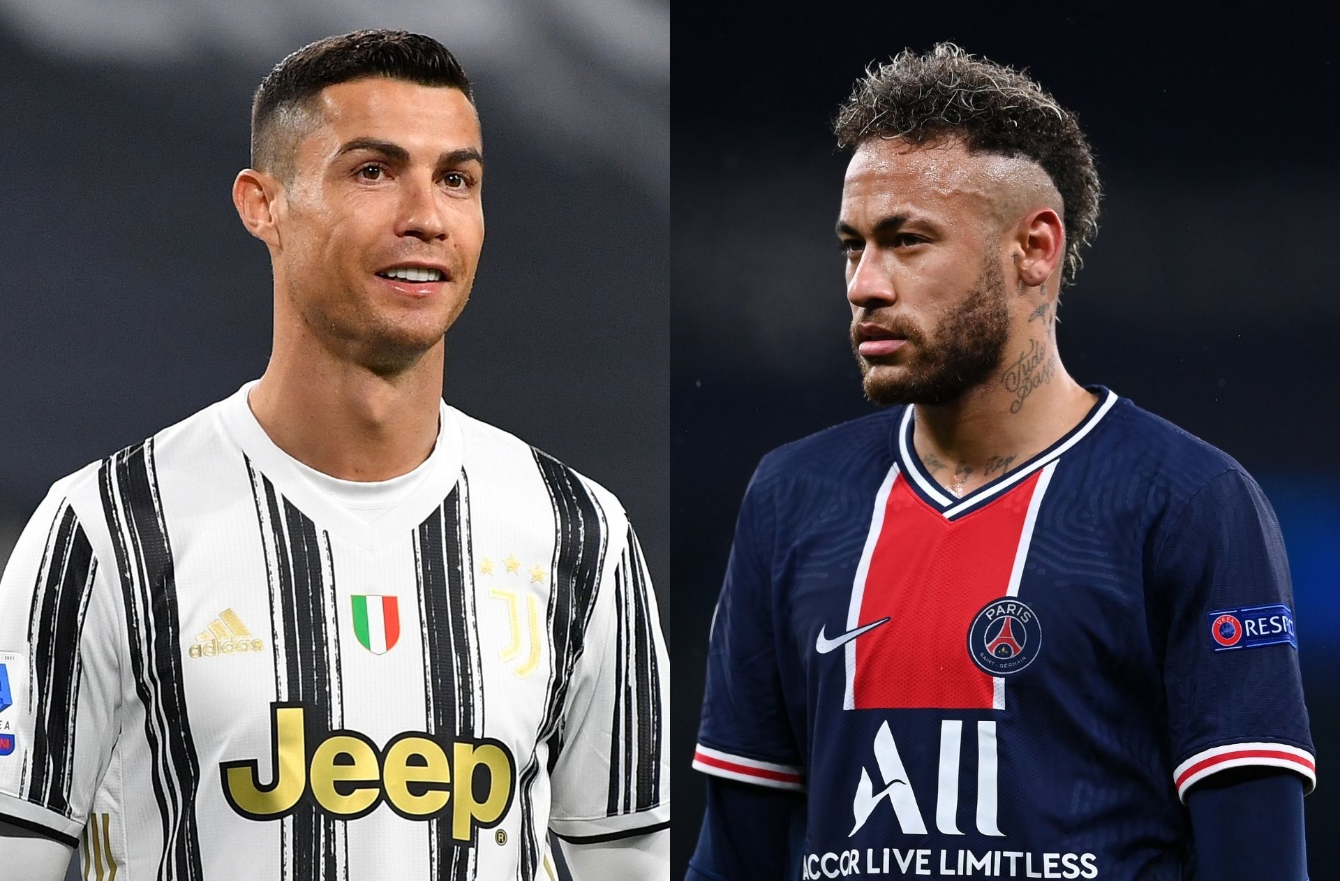 Cristiano Ronaldo - Juventus, Neymar - PSG