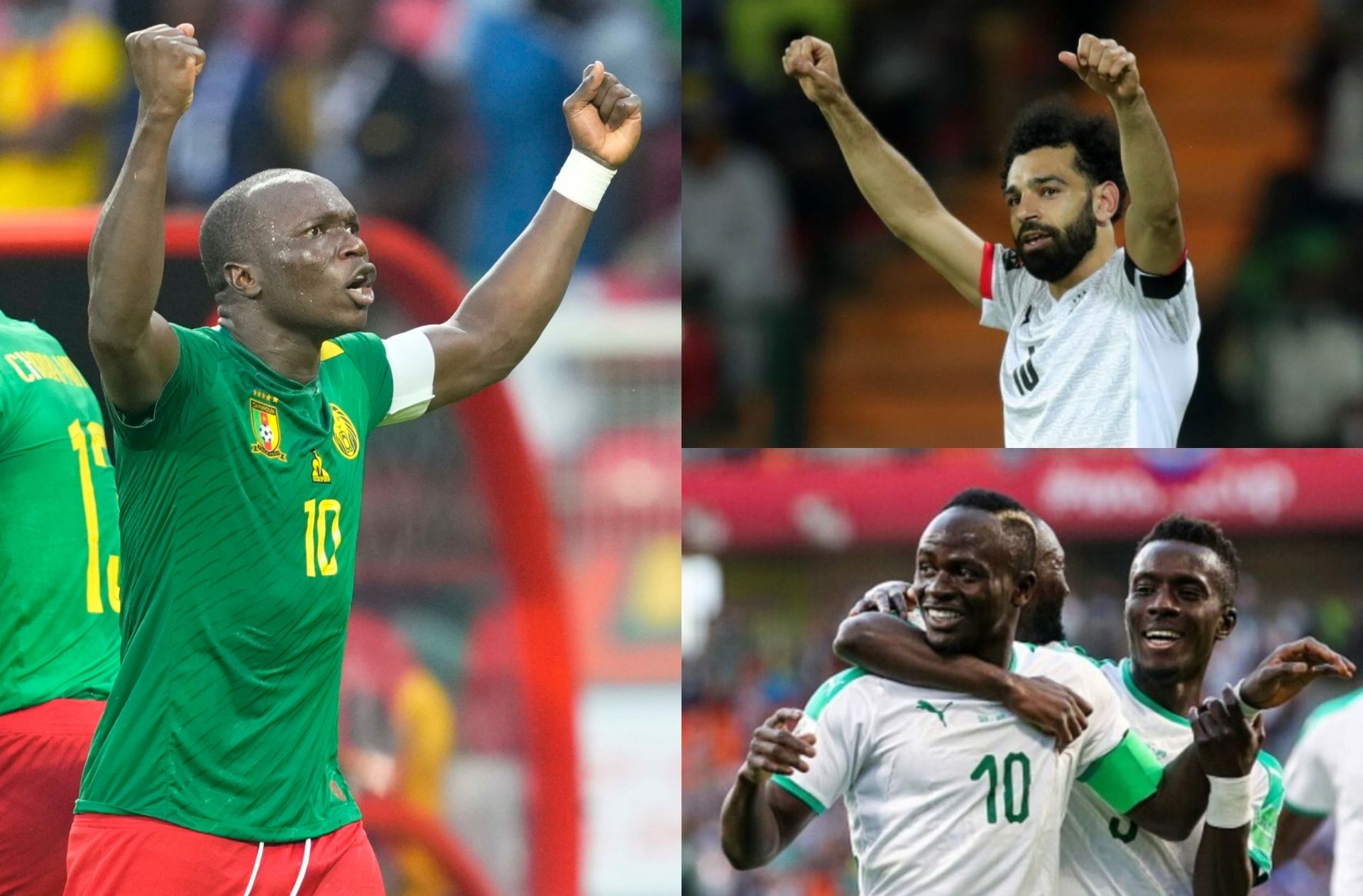Vincent Aboubakar, Mohamed Salah, Sadio Mane