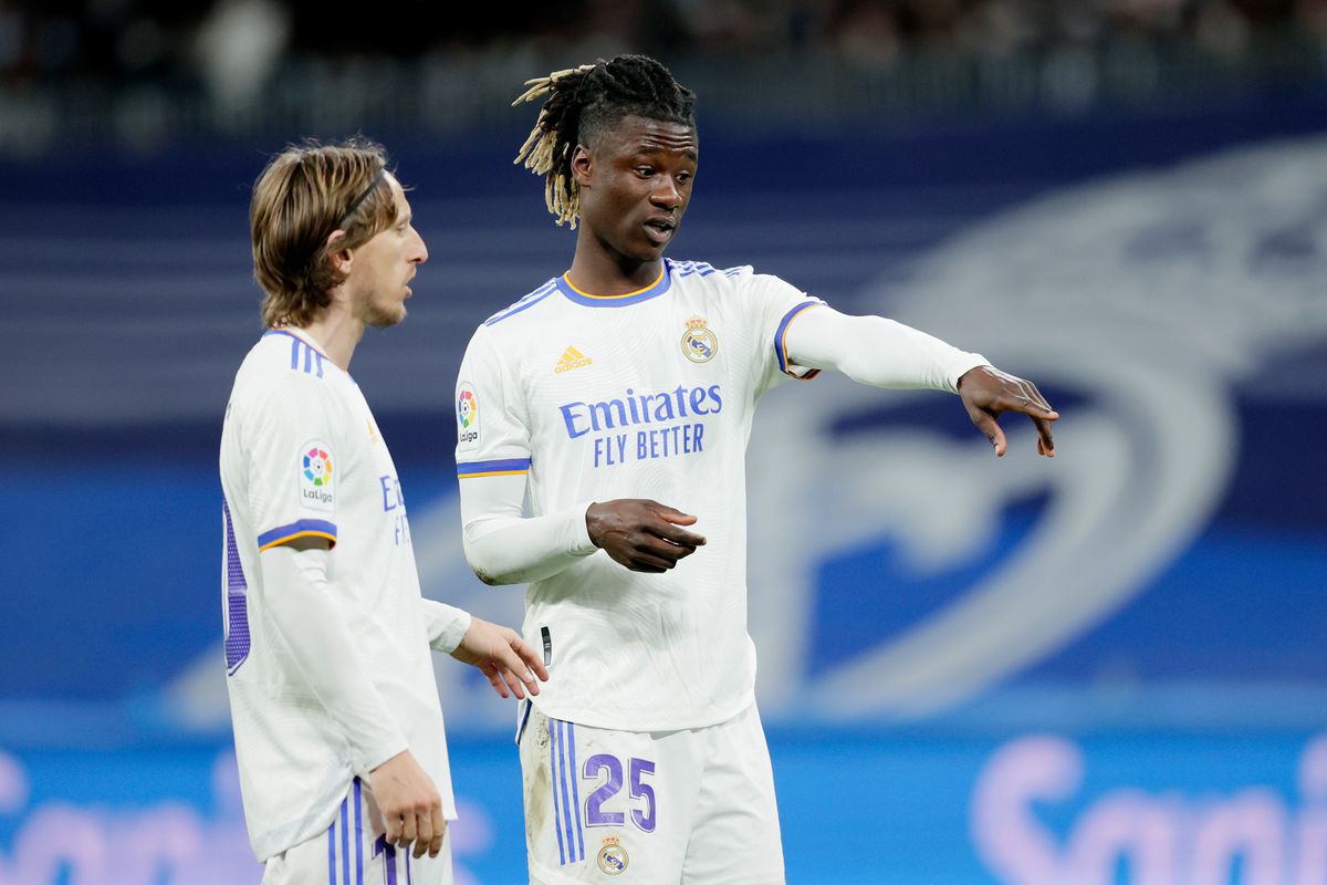 Eduardo Camavinga and Luka Modric at Real Madrid