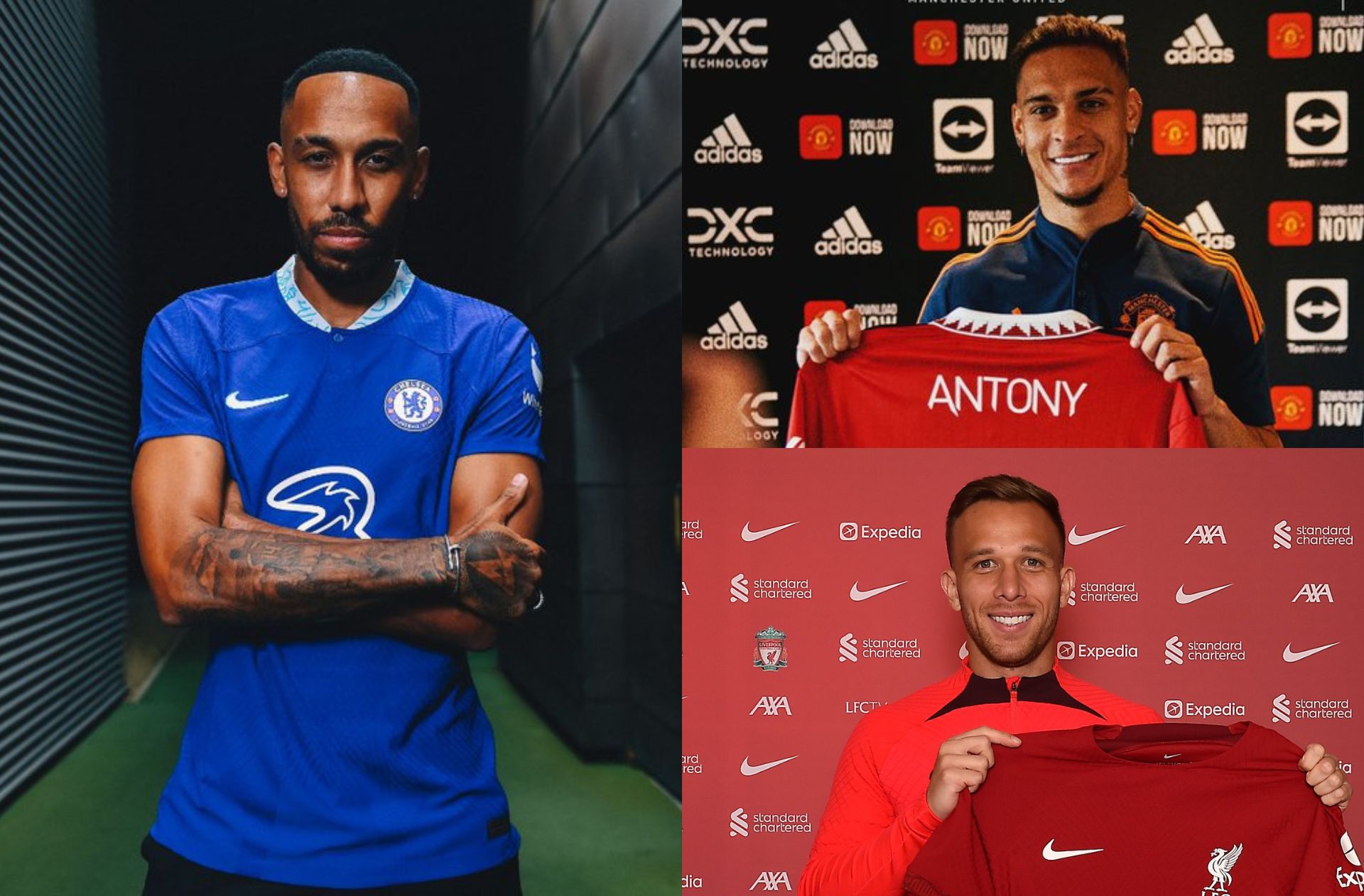 Pierre-Emerick Aubameyang, Antony, Arthur Melo